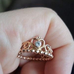 Pandora Princess Promise Ring Rose Gold